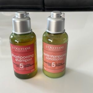New L’occitane shampoo and conditioner set 2.5oz each